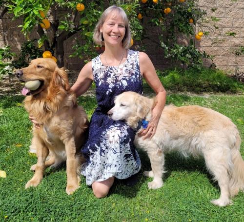 Dr. Julie and her doggies