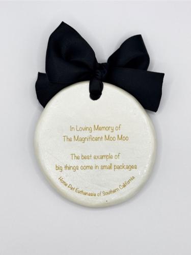 Deluxe paw print Moo Moo back